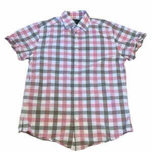 Rodd & Gunn Casual Pink and Gray Plaid Shirt